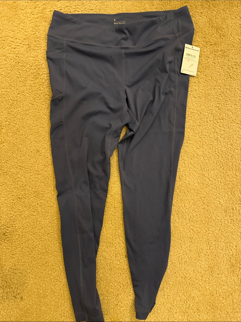 Black Diamond Girls' Dark Navy Performance Leggings
